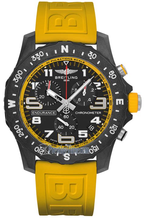 x82310a41b1s1 Yellow Breitling Endurance Pro Quartz 44mm 